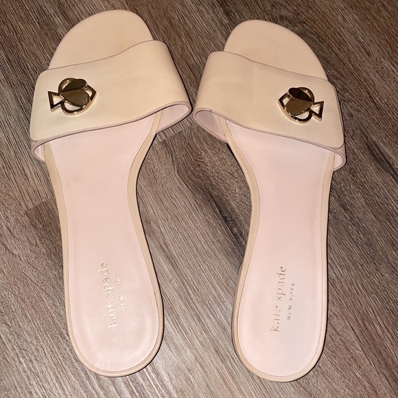 Kate Spade leather slide sandals size - 10 - Picture 2 of 3